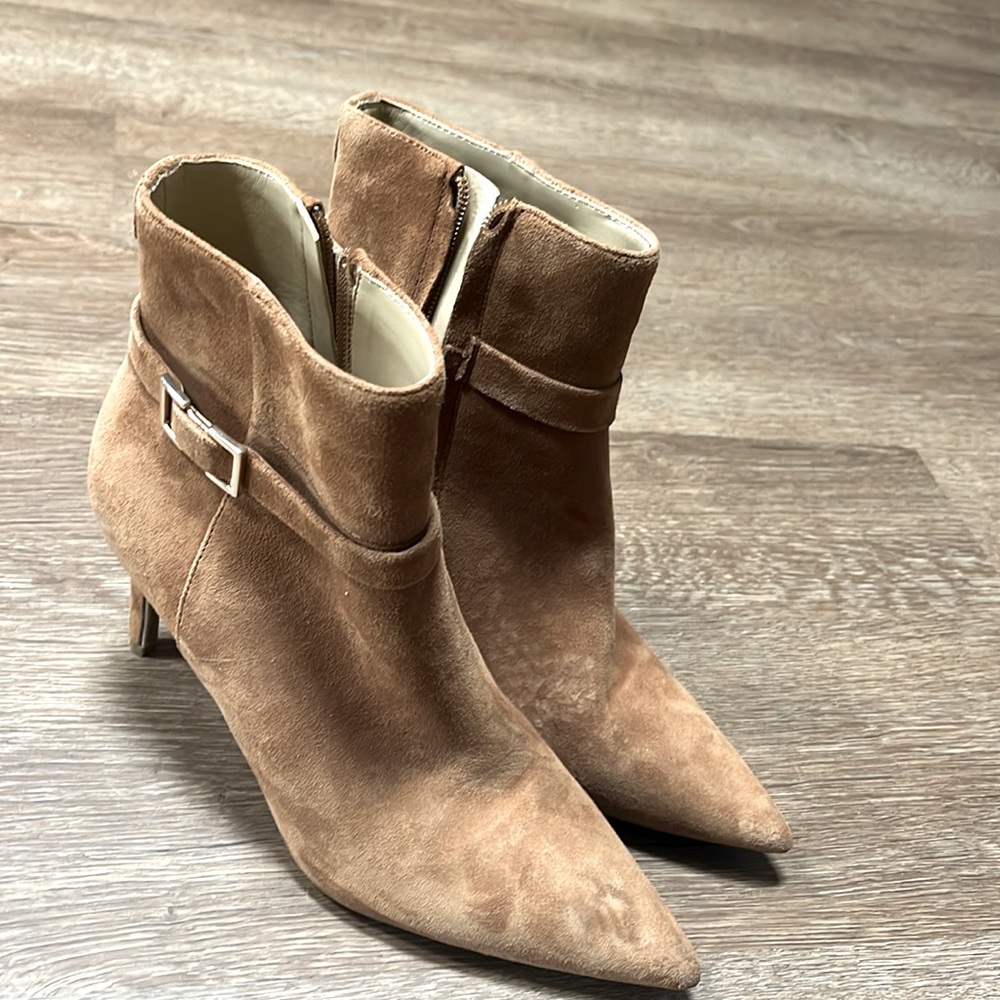 Nine West Suede Tan Booties